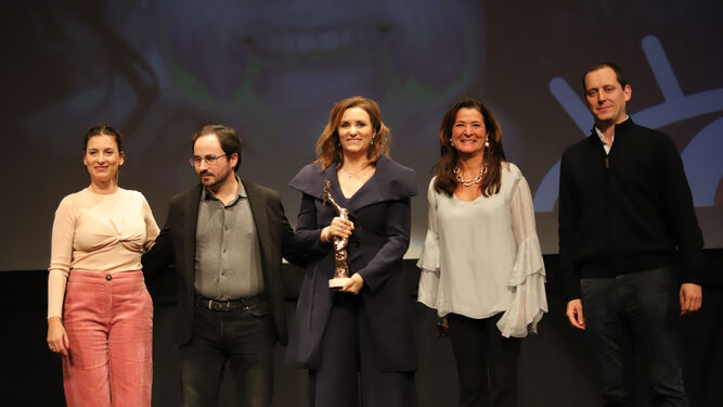 Im&aacute;genes de la entrega del premio Luz a  Marta Velasco en el Festival de Cine Iberoamericano de Huelva