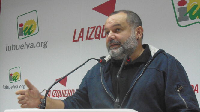El coordinador provincial de Izquierda Unida en Huelva, Rafael Sánchez Rufo.