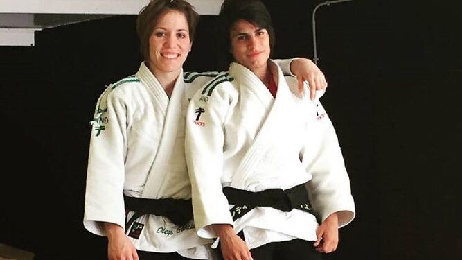 Almudena Gómez y Cinta García, judocas del TSV Huelva