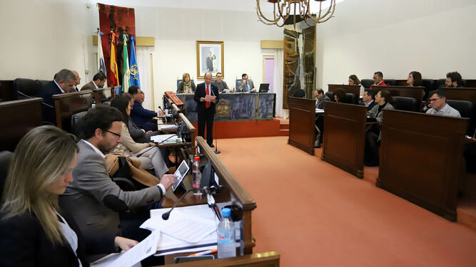 Un momento de la sesión plenaria de la Diputación Provincia.