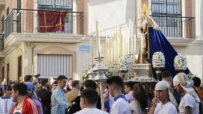 La Virgen del Prado en su Dolor, en su última salida procesional.