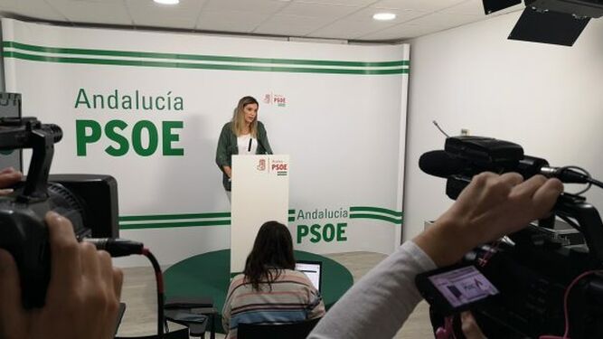 Rueda de prensa de María Márquez.