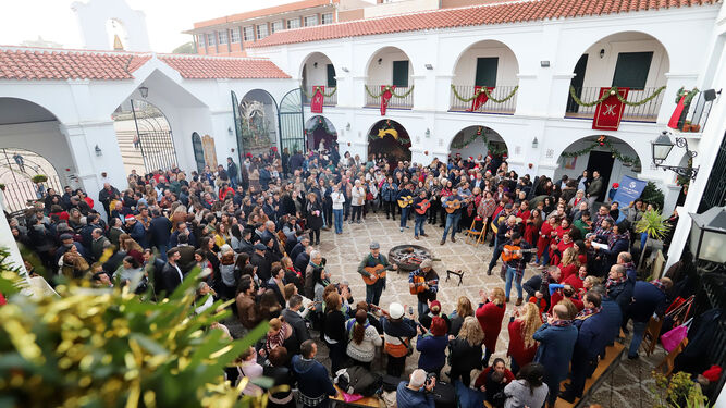 Zambomba celebrada en la Universidad de Huelva.