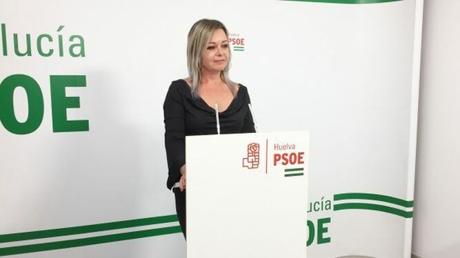 La secretaria de Política Social del PSOE -Huelva, Rocío Cárdenas.