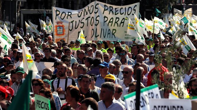 Manifestación obrera en Madrid el pasado mes de octubre