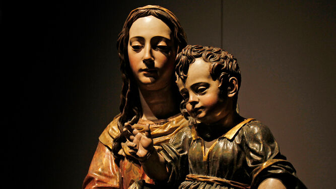 La Virgen de la Cinta de la Catedral de Huelva.