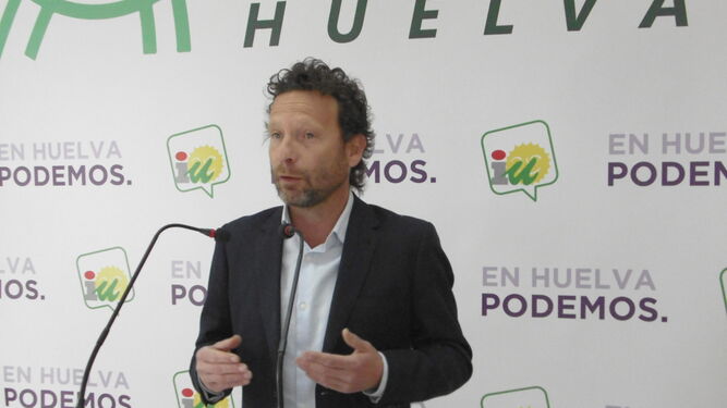 David F. Calderón, portavoz de Adelante Huelva en Diputación Provincial.