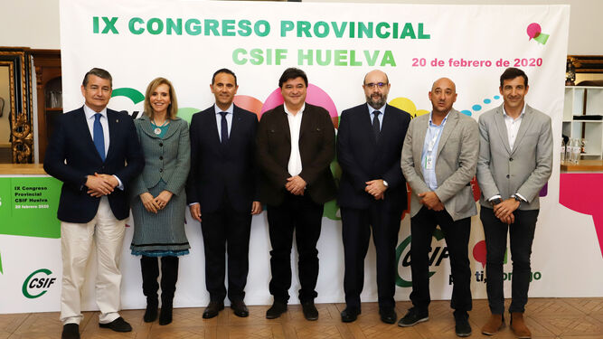 Foto de familia del IX Congreso Provincial CSIF Huelva.