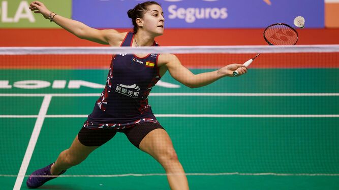 Carolina Marín compite en Barcelona para sumar puntos en el ranking mundial.