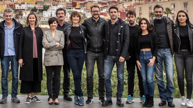 Actores y equipo de creadores de 'La unidad', en Melilla