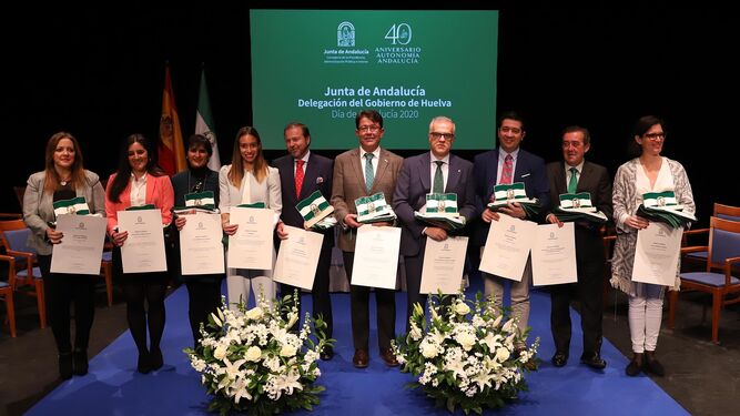 Im&aacute;genes de la entrega de las Banderas de Andaluc&iacute;a en Huelva