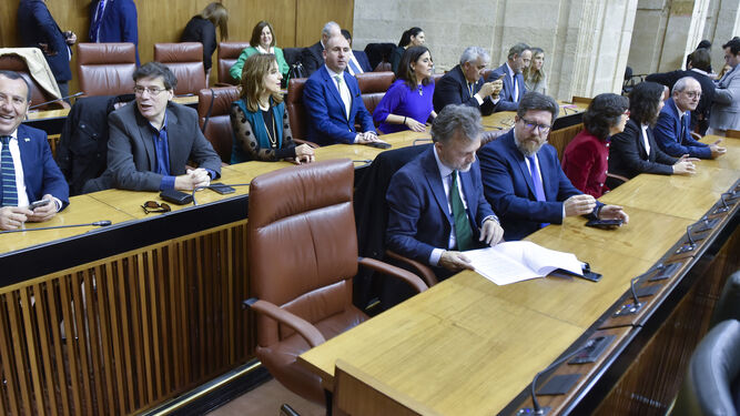 Acto institucional en el Pleno del Parlamento con motivo del D&iacute;a de Andaluc&iacute;a