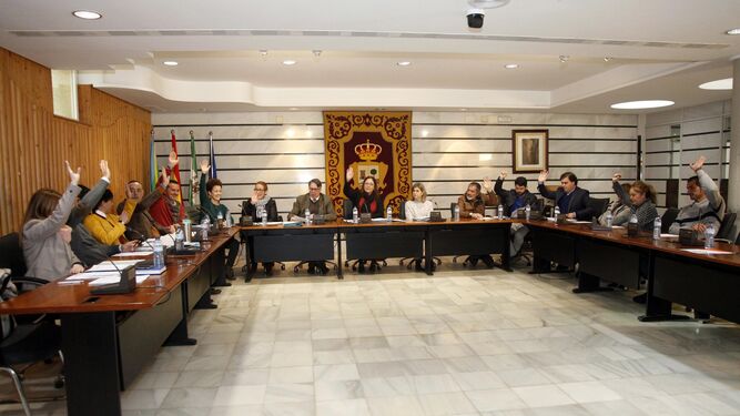 Votación en el Pleno del Ayuntamiento de Punta Umbría sobre el proyecto William Martin.
