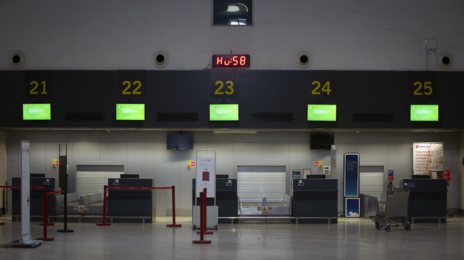 La terminal de San Pablo, vacía durante la alarma por coronavirus.