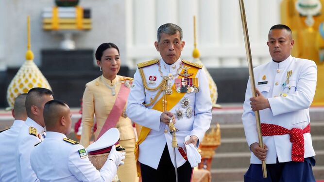 El monarca de Tailandia, en un acto oficial en su país.