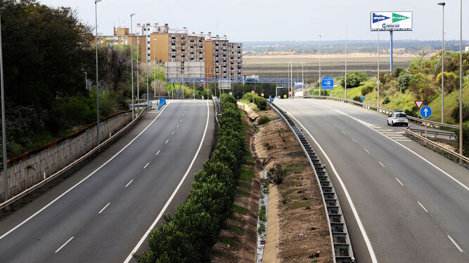 La imagen de las carreteras de Huelva es una buena prueba del éxito de las medidas de confinamiento.