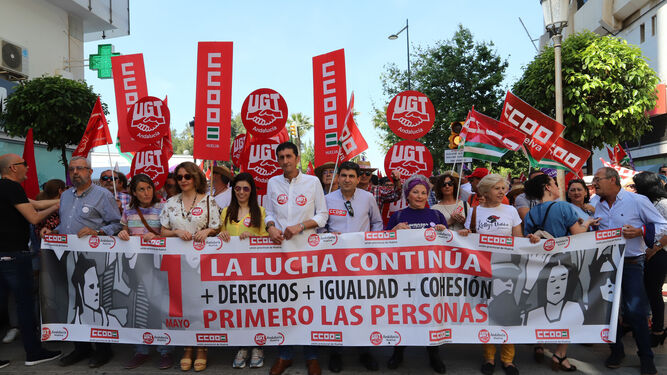 Manifestación del 1º de Mayo en Huelva.