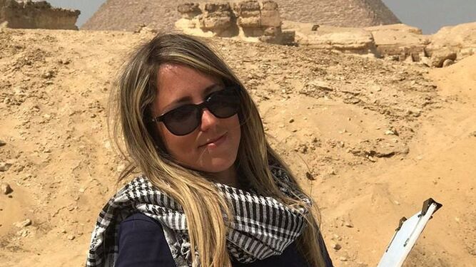 Victoria Almansa Villatoro, investigadora en Brown University en las pirámides de Egipto.