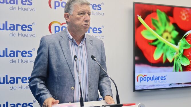 El diputado nacional del PP por la provincia de Huelva, Carmelo Romero.