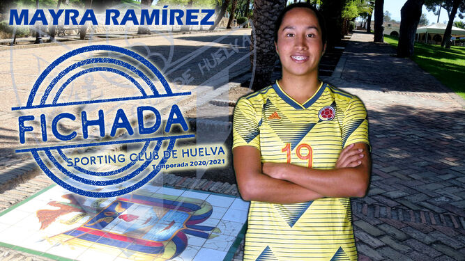 Mayra Ramírez llega con ganas de aportar goles al conjunto onubense.