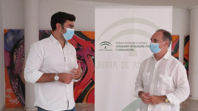 Gonzalo Zalvide y Antonio Augustín en la presentación del programa.