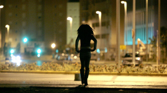 Una prostituta en una calle de Sevilla