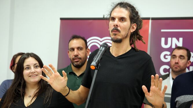 El secretario de Organización de Podemos, Alberto Rodríguez.