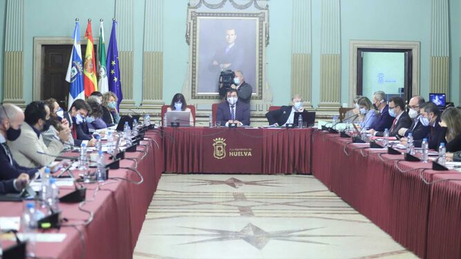 Imagen del Pleno ordinario celebrado ayer.