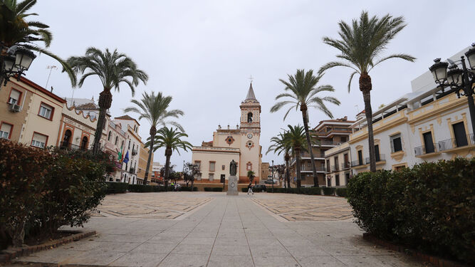Vista general de la Plaza de San Pedro, que será totalmente remodelada y ampliada hacia la iglesia.