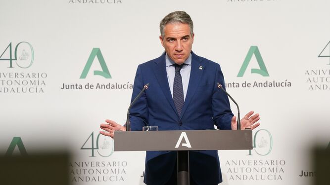 Bendodo, en un acto de la Junta de Andalucía.