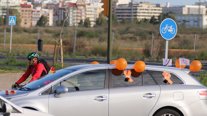 La concertada vuelve a recorrer Huelva en coche contra la ley Cela&aacute;