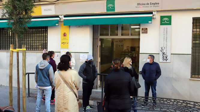 Una de las oficinas del Servicio Andaluz de Empleo en Huelva.