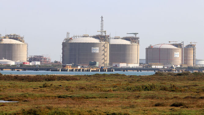 Vista del Polo industrial de Huelva