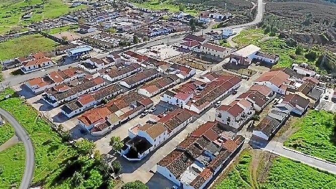 Vista aérea de la aldea de San Telmo.