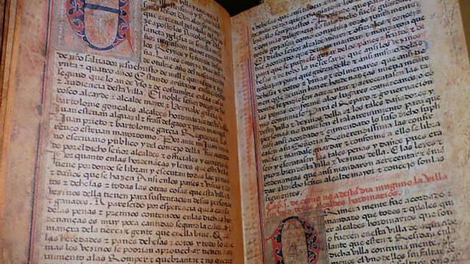 Libro de Ordenanzas Municipales de 1535 del Ayuntamiento de Zalamea la Real.