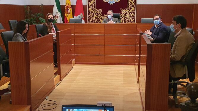 Pleno del Ayuntamiento de La Palma.