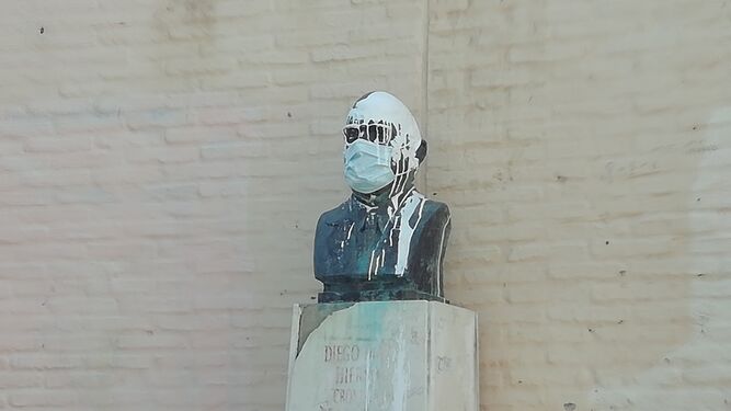 El busto de Diego Díaz Hierro.