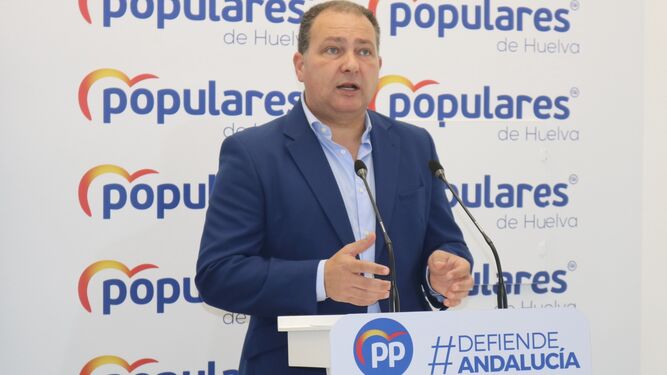 El diputado del Grupo Popular en la Diputación de Huelva, David Toscano.