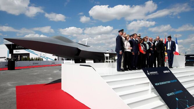 Imagen de archivo de la presentación del nuevo avión de combate europeo