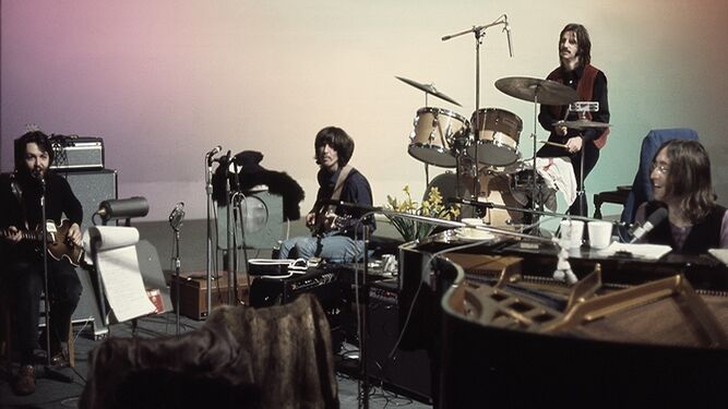 Los Beatles en un ensayo recuperado en esta docuserie
