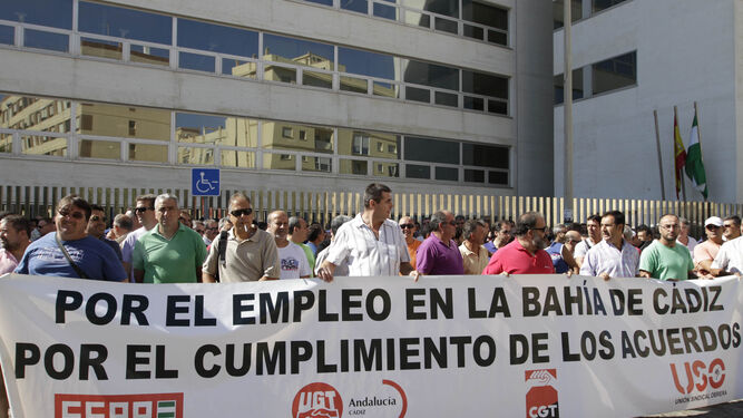 Manifestación por el empleo en la Bahía de Cádiz
