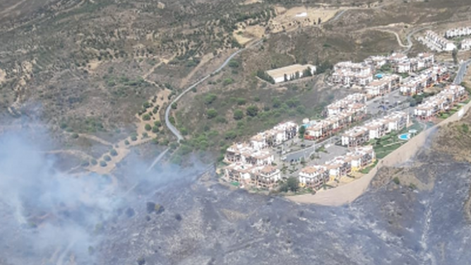 Incendio en Ayamonte.