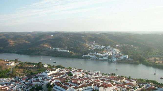 Vista de Sanlúcar de Guadiana, uno de los municipios libres de Covid-19.