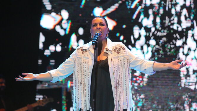 Niña Pastori en su último concierto en 2019 en el Foro Iberoamericano de la Rábida en Palos de la Frontera