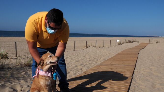 La nueva playa canina de Isla Cristina