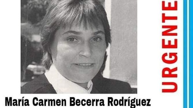 Denuncian la desaparición en Ayamonte de María Carmen Becerra