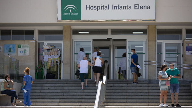 Inmediaciones del Hospital Infanta Elena.