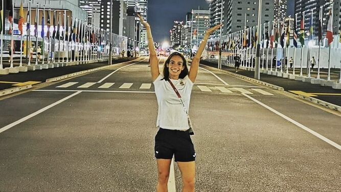 Laura García-Caro en Tokio durante su estancia en los Juegos Olímpicos.