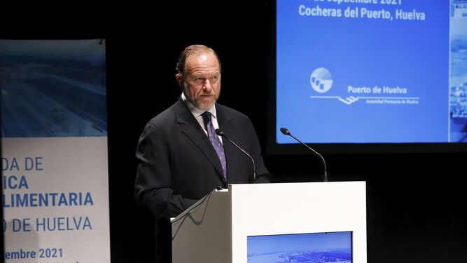 José Luis García-Palacios Álvarez, presidente de Interfresa, durante su intervención en la jornada.
