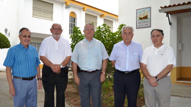 Miembros de la comunidad de padres agustinos de Huelva.
